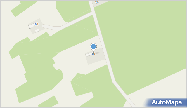 Bobrownickie Pole, Bobrownickie Pole, 69, mapa Bobrownickie Pole