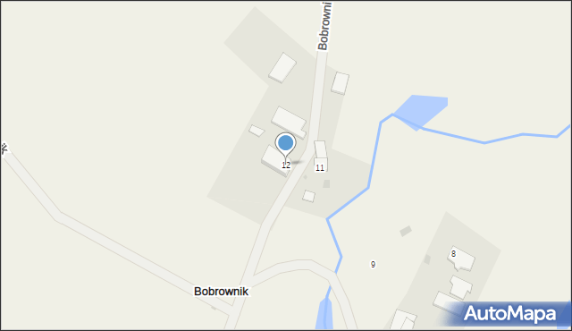 Bobrownik, Bobrownik, 12, mapa Bobrownik