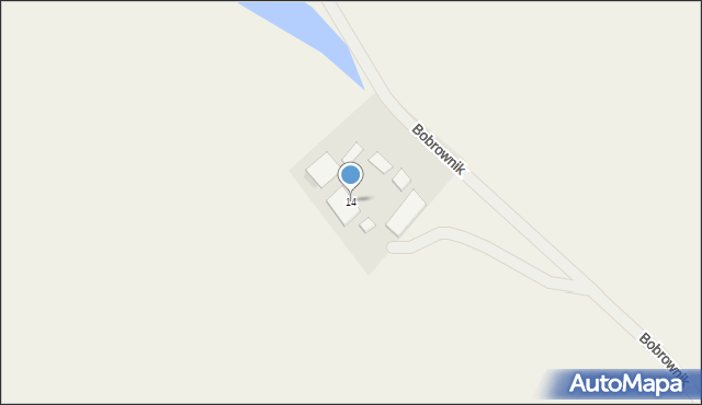 Bobrownik, Bobrownik, 14, mapa Bobrownik