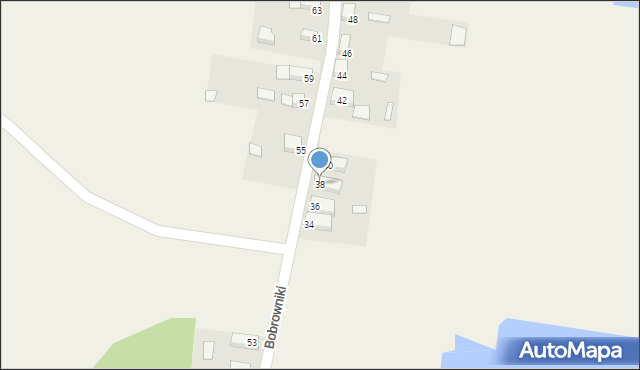 Bobrowniki, Bobrowniki, 38, mapa Bobrowniki