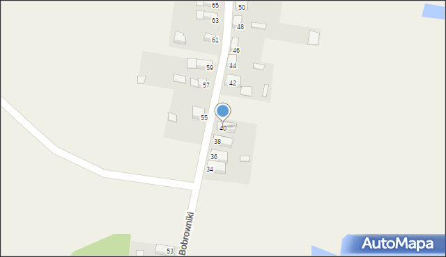 Bobrowniki, Bobrowniki, 40, mapa Bobrowniki