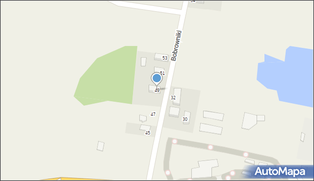 Bobrowniki, Bobrowniki, 49, mapa Bobrowniki