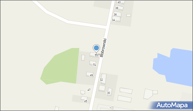 Bobrowniki, Bobrowniki, 53, mapa Bobrowniki