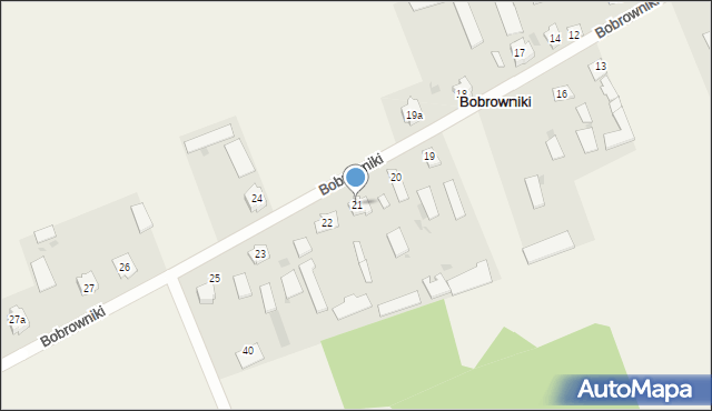 Bobrowniki, Bobrowniki, 21, mapa Bobrowniki