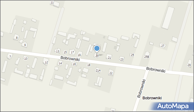 Bobrowniki, Bobrowniki, 20, mapa Bobrowniki