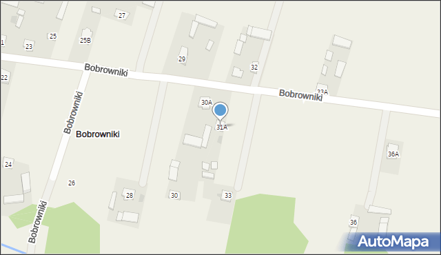 Bobrowniki, Bobrowniki, 31A, mapa Bobrowniki