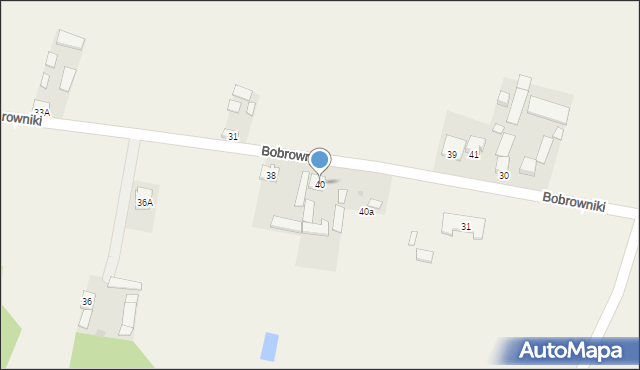 Bobrowniki, Bobrowniki, 40, mapa Bobrowniki