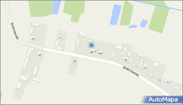 Bobrowniki, Bobrowniki, 49, mapa Bobrowniki