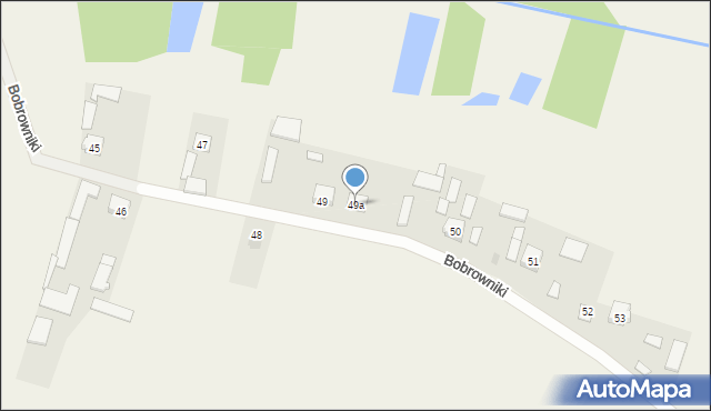 Bobrowniki, Bobrowniki, 49a, mapa Bobrowniki