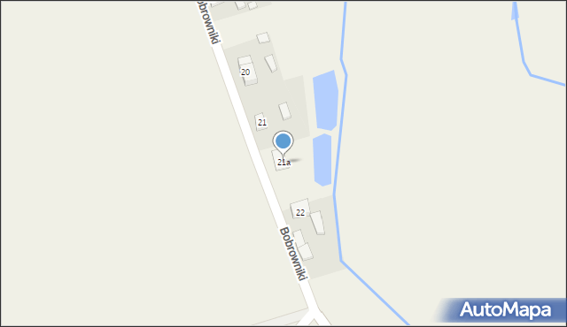 Bobrowniki, Bobrowniki, 21a, mapa Bobrowniki