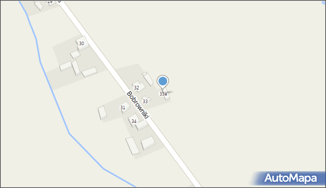 Bobrowniki, Bobrowniki, 33a, mapa Bobrowniki