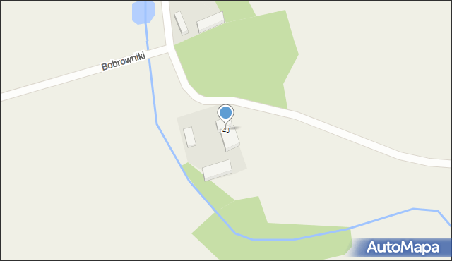 Bobrowniki, Bobrowniki, 43, mapa Bobrowniki