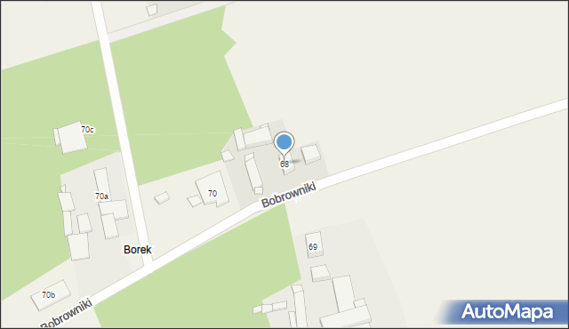 Bobrowniki, Bobrowniki, 68, mapa Bobrowniki