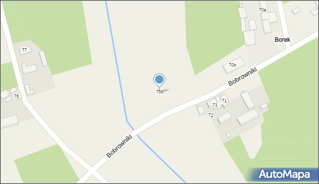 Bobrowniki, Bobrowniki, 70d, mapa Bobrowniki