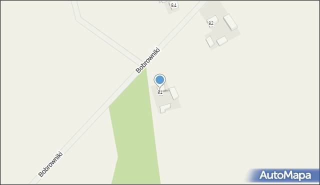 Bobrowniki, Bobrowniki, 81, mapa Bobrowniki