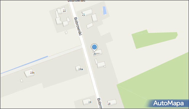 Bobrowniki, Bobrowniki, 20, mapa Bobrowniki