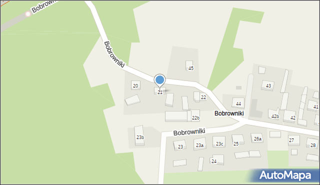 Bobrowniki, Bobrowniki, 21, mapa Bobrowniki