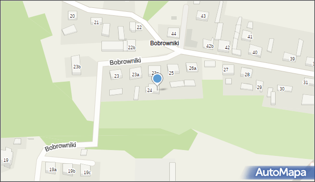 Bobrowniki, Bobrowniki, 24a, mapa Bobrowniki