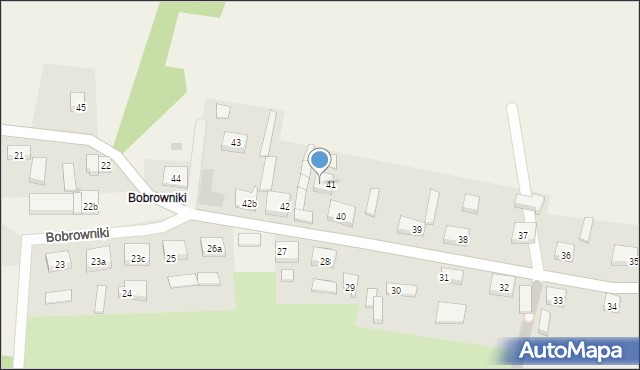 Bobrowniki, Bobrowniki, 41a, mapa Bobrowniki