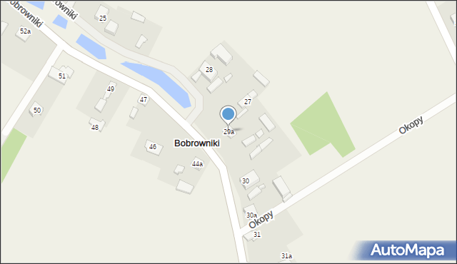Bobrowniki, Bobrowniki, 29a, mapa Bobrowniki