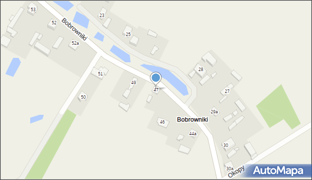 Bobrowniki, Bobrowniki, 47, mapa Bobrowniki