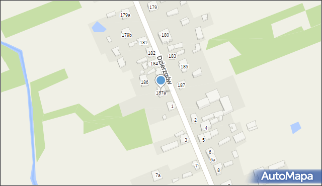 Bobrowniki, Bobrowniki, 187a, mapa Bobrowniki