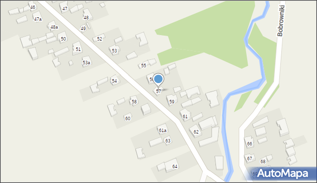 Bobrowniki, Bobrowniki, 57, mapa Bobrowniki
