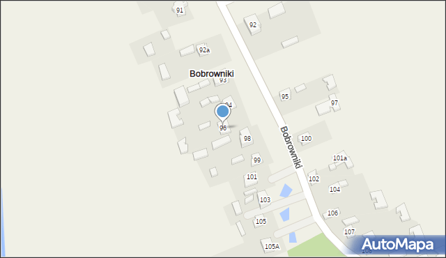 Bobrowniki, Bobrowniki, 96, mapa Bobrowniki