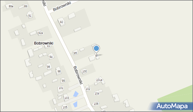 Bobrowniki, Bobrowniki, 97, mapa Bobrowniki