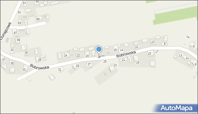 Bobrowniki Wielkie, Bobrowska, 18, mapa Bobrowniki Wielkie