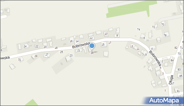 Bobrowniki Wielkie, Bobrowska, 19, mapa Bobrowniki Wielkie