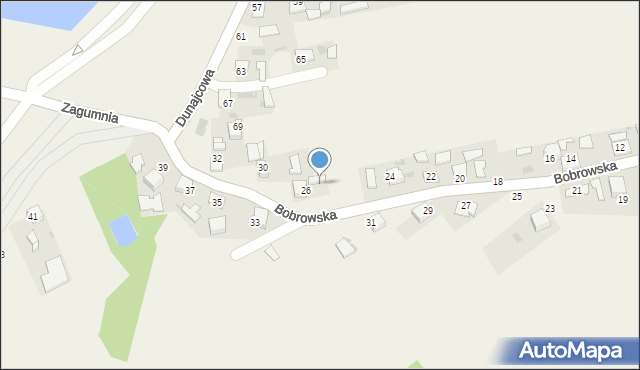 Bobrowniki Wielkie, Bobrowska, 28, mapa Bobrowniki Wielkie