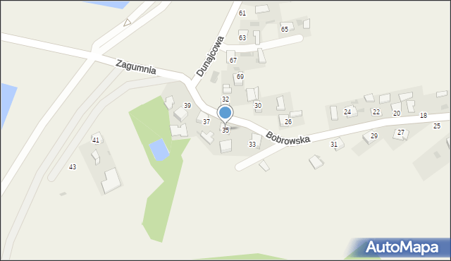Bobrowniki Wielkie, Bobrowska, 35, mapa Bobrowniki Wielkie