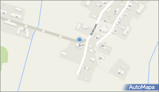Bobrowo, Bobrowo, 26, mapa Bobrowo