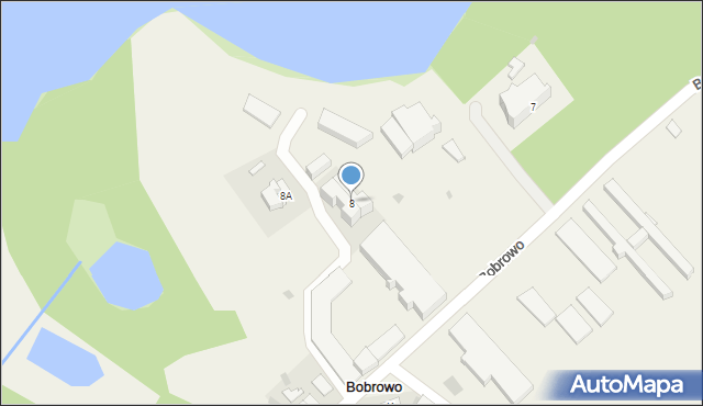 Bobrowo, Bobrowo, 8, mapa Bobrowo