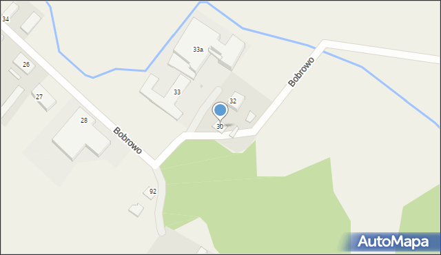 Bobrowo, Bobrowo, 30, mapa Bobrowo