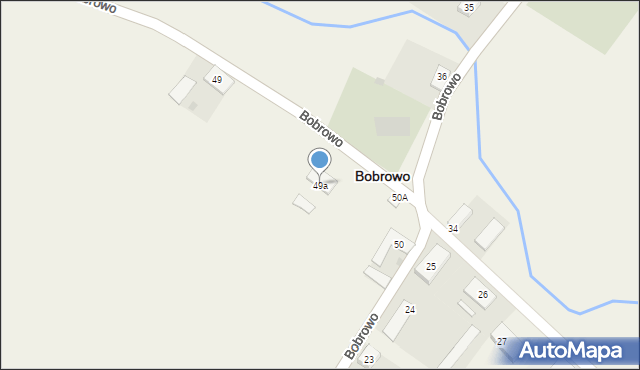 Bobrowo, Bobrowo, 49a, mapa Bobrowo