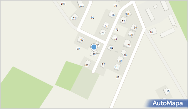 Bobrowo, Bobrowo, 86, mapa Bobrowo