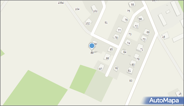 Bobrowo, Bobrowo, 89, mapa Bobrowo