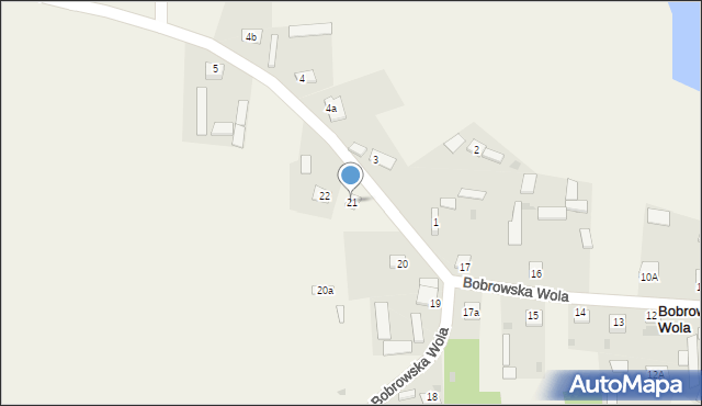 Bobrowska Wola, Bobrowska Wola, 21, mapa Bobrowska Wola