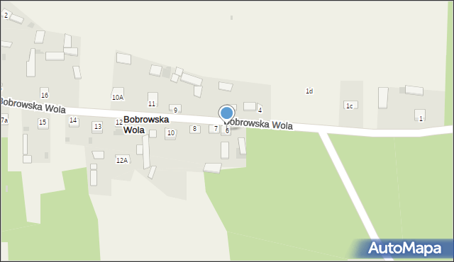 Bobrowska Wola, Bobrowska Wola, 6, mapa Bobrowska Wola