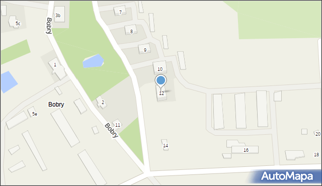 Bobry, Bobry, 12, mapa Bobry