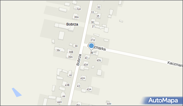 Bobrza, Bobrza, 38, mapa Bobrza