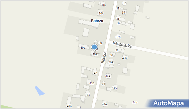 Bobrza, Bobrza, 39A, mapa Bobrza