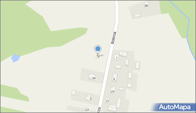 Bobrza, Bobrza, 7a, mapa Bobrza