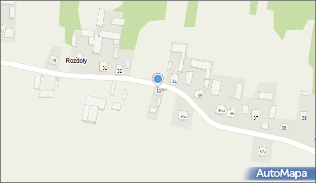 Boby-Wieś, Boby-Wieś, 33, mapa Boby-Wieś