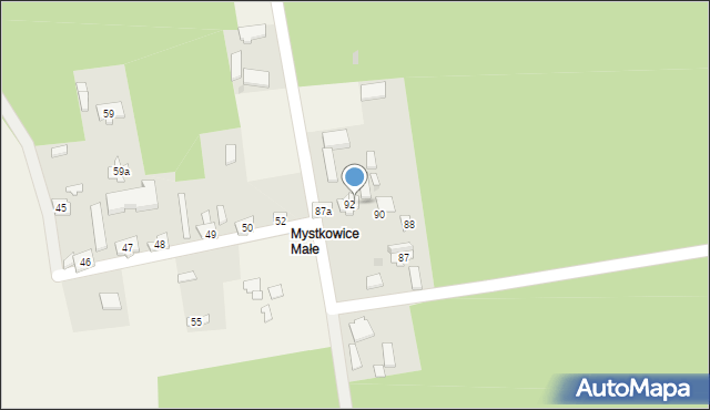 Bocheń, Bocheń, 92b, mapa Bocheń