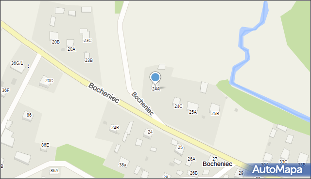 Bocheniec, Bocheniec, 24A, mapa Bocheniec
