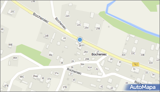 Bocheniec, Bocheniec, 25, mapa Bocheniec