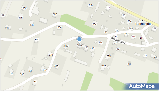Bocheniec, Bocheniec, 36aa, mapa Bocheniec